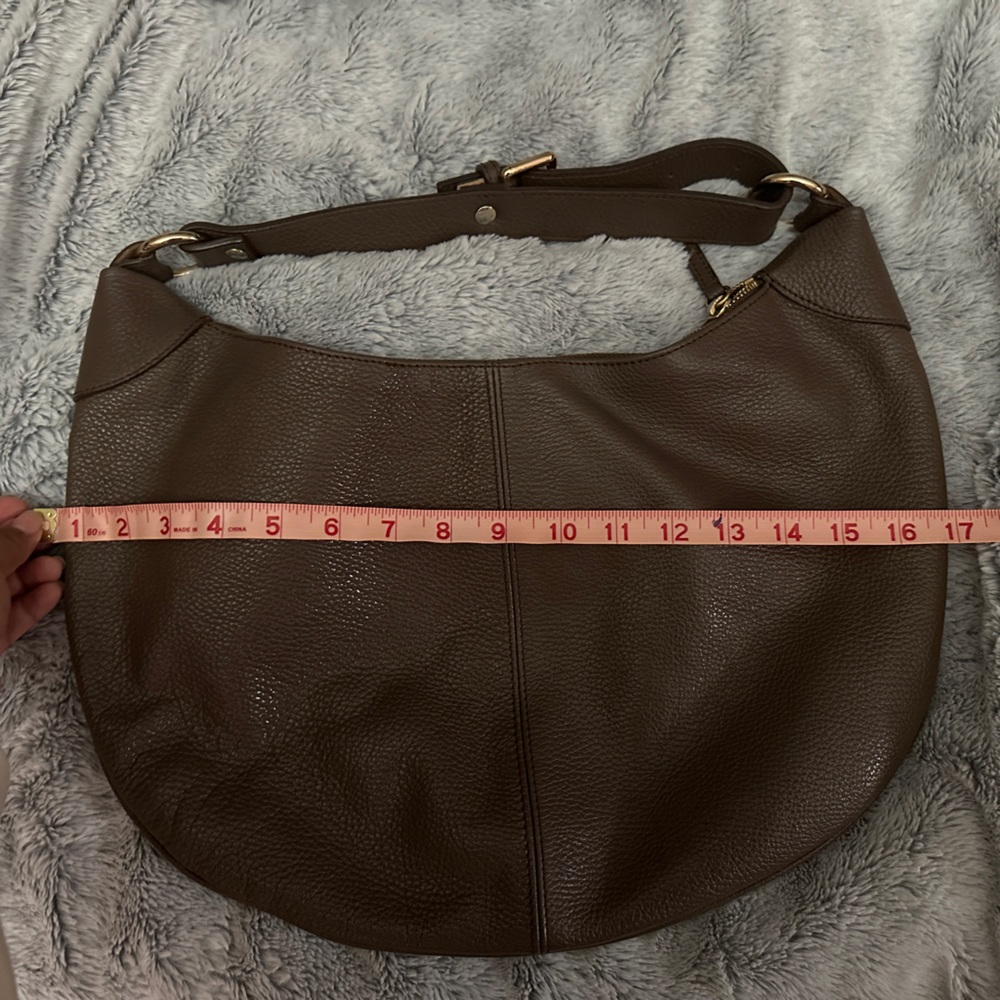 Quince Dark Brown Leather Hobo Bag - Picture 8 of 9